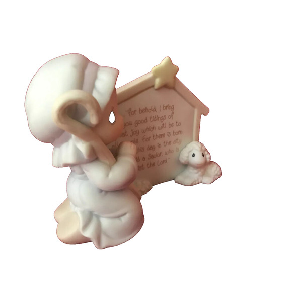 Enesco Precious Moments 1994 Luke 2:10-11 Figurine 532916 Trumpet boy shepard - Picture 3 of 8
